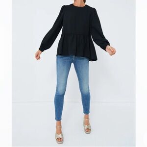 Tuckernuck POMANDER PLACE
Black Carlota Peplum Blouse